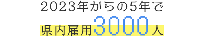 県内雇用3000人